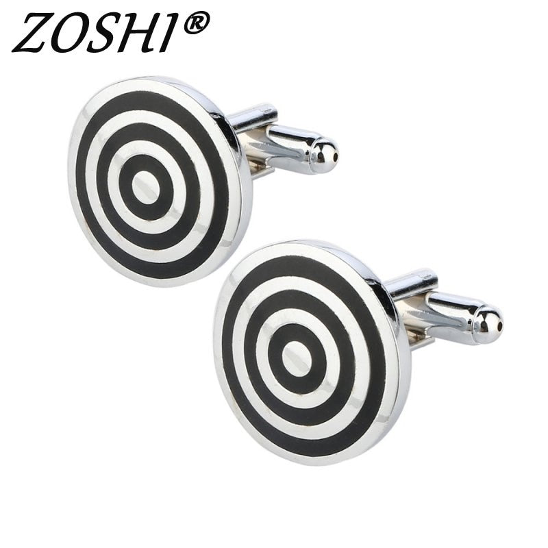 ZOSHI Luxury shirt Round cufflink for mens Brand cuff buttons cuff links High Quality abotoaduras Wholesale Men Jewelry